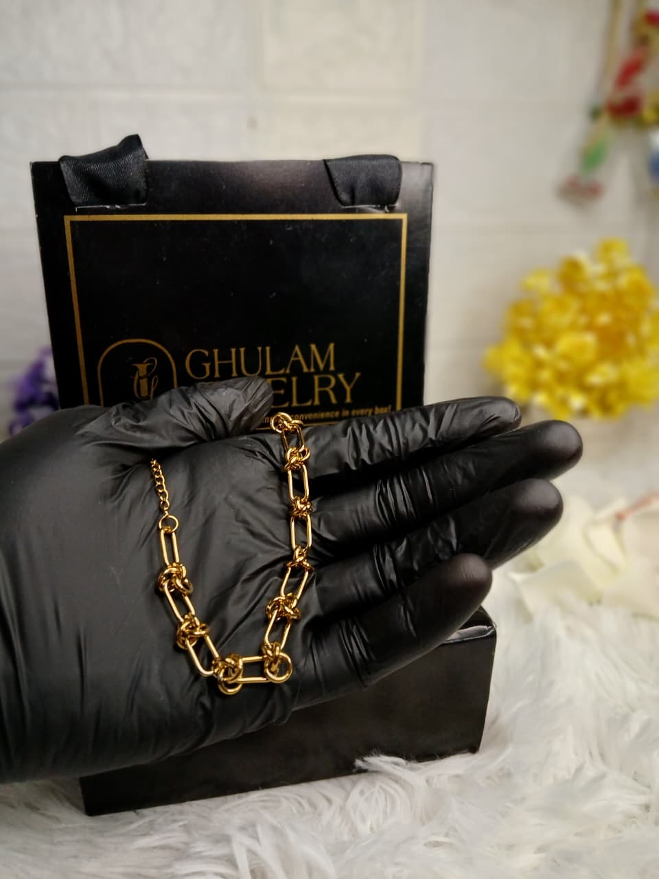 New Wide Chain Cross Buckle Bracelet