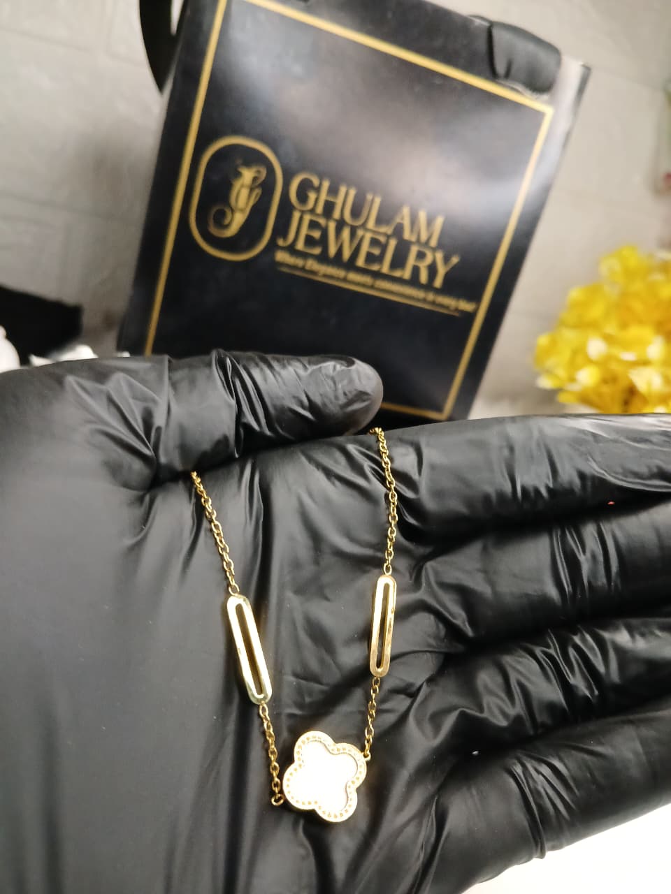 Reversible Clover Necklace