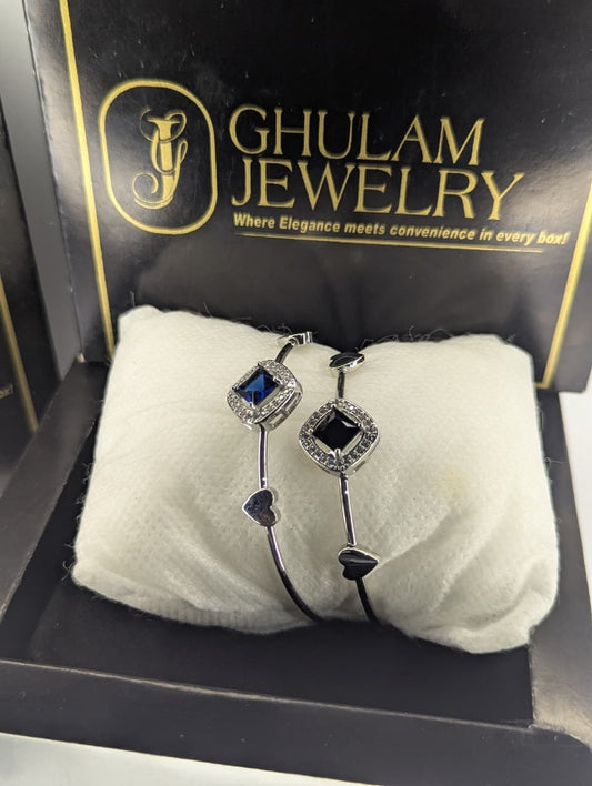 Black n Blue Pearl Bracelet