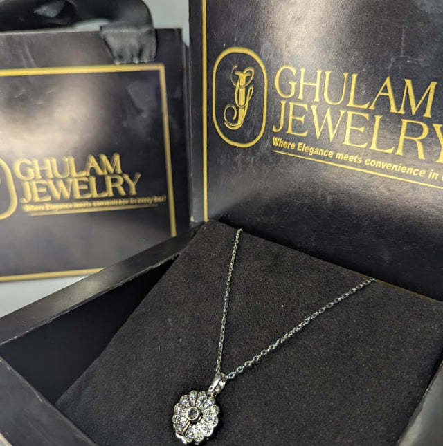 Diamond Flower Necklace